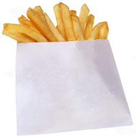 Брендированные бумажные пакеты для картофеля фри